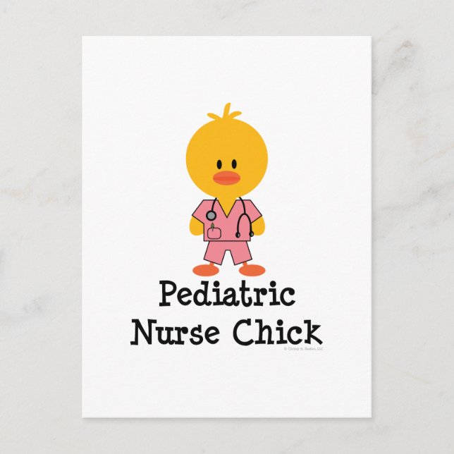 Pädiatrische Krankenpflege Postkarte (Vorderseite)