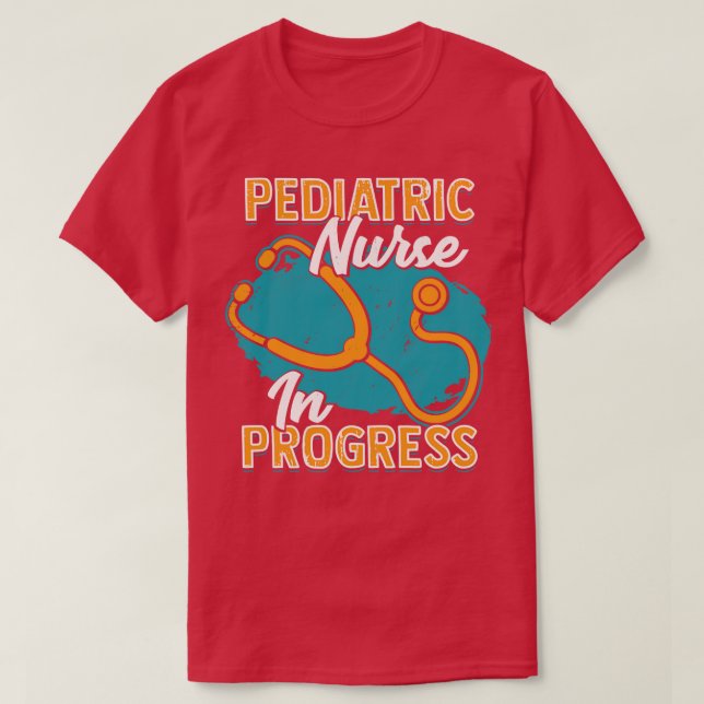 Pädiatrische Krankenschwester im Gange T-Shirt (Design vorne)