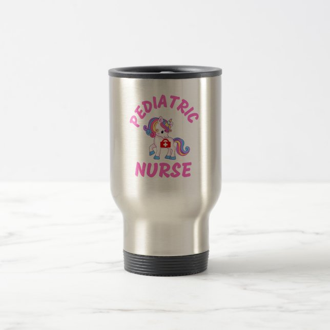 Pädiatrische Krankenschwester, Kinderpflegerin Reisebecher (Mittel)