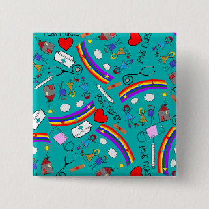 Pädiatrische Krankenschwester-Knöpfe Button