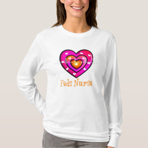 Pädiatrische Krankenschwester-künstlerischer T-Shirt