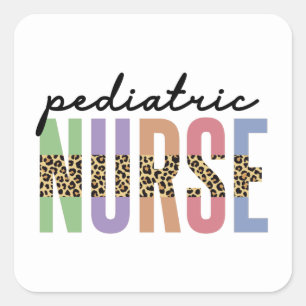Pädiatrische Krankenschwester   Peds RN Geschenke  Quadratischer Aufkleber