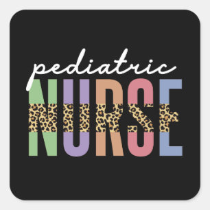 Pädiatrische Krankenschwester   Peds RN Geschenke  Quadratischer Aufkleber