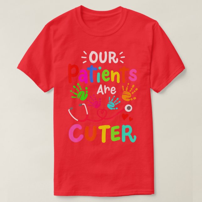 Pädiatrische Pädiatrische Kinderkrankheit T-Shirt (Design vorne)