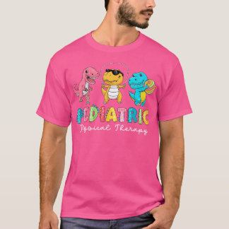 Pädiatrische Physiotherapie Dinosaurier Pt Physica T-Shirt