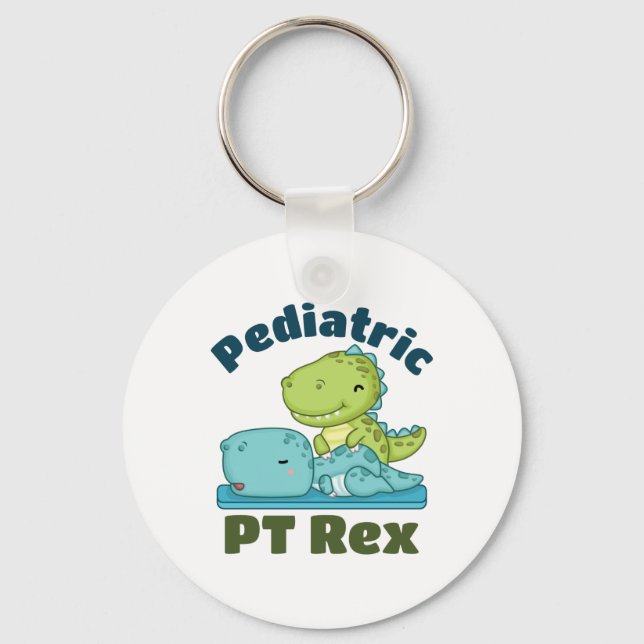Pädiatrische PT Rex Physikalischer Therapeut Schlüsselanhänger (Vorderseite)