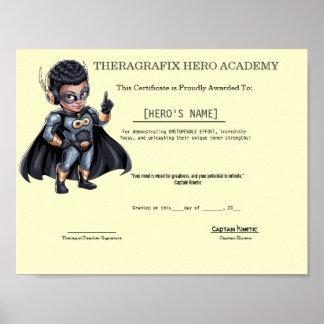 Pädiatrische Therapie Stärken- und Entschlossenhei Poster