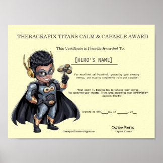 Pädiatrischer Therapiepreis Calm & Capable Poster