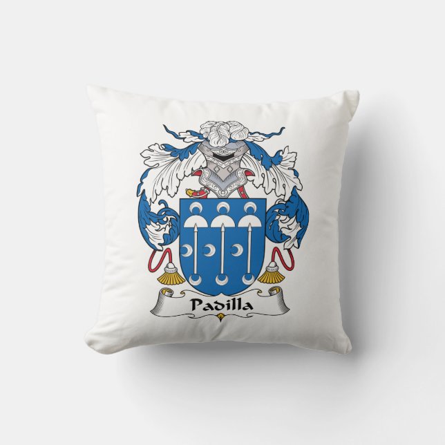 Padilla Familienwappen Kissen (Vorderseite)