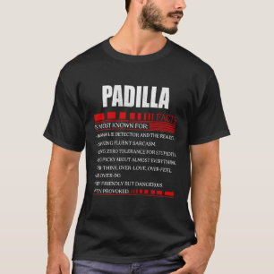 PADILLA Name T Shirt, PADILLA Familienname Wappen T-Shirt