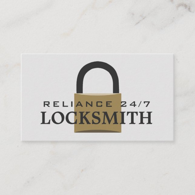 Padlock moderne, Carte de visite Locksmith (Devant)