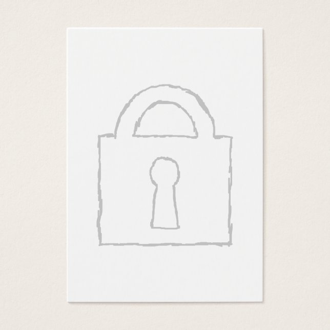 Padlock. Top Secret oder Security Icon. (Vorderseite)