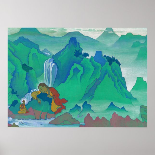 Padma Sambhava, 1924 von Nicholas Roerich Poster (Vorne)