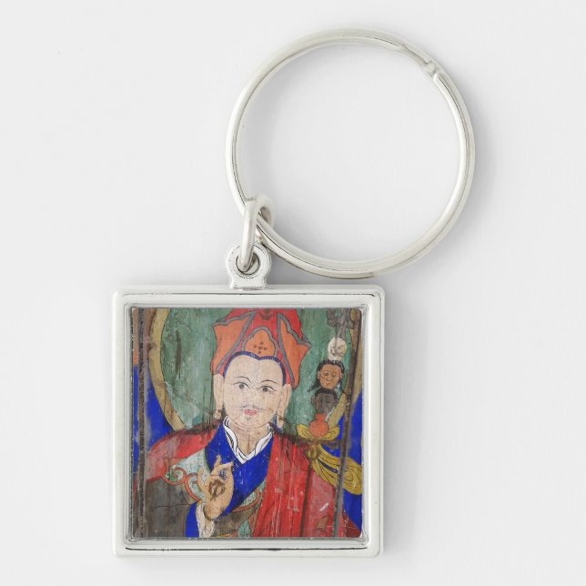 Padmasambhava Buddha, glücklicher Charme, Nepal Schlüsselanhänger (Vorne)