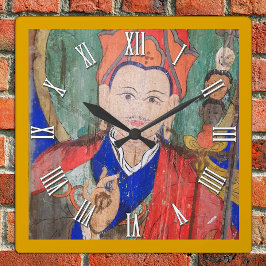 Padmasambhava Buddha, Guru Rinpoche, Nepal Quadratische Wanduhr