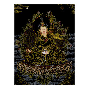 Padmasambhava Guru Rinpoche Buddhist Thangka Poster