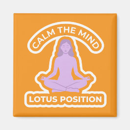 Padmasana Lotus Position • Calm the Mind Yoga Magnet