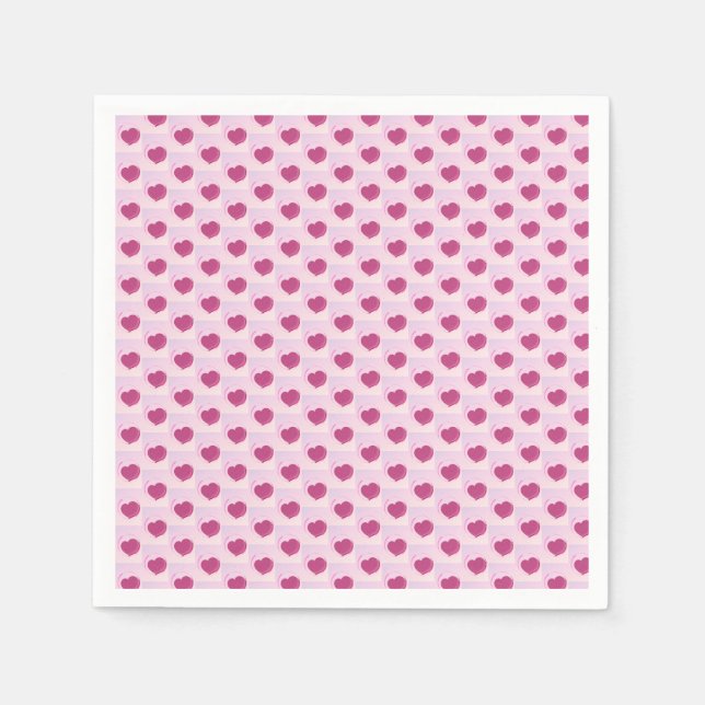 Padrão fofo de pequenos corações. serviette (Vorderseite)