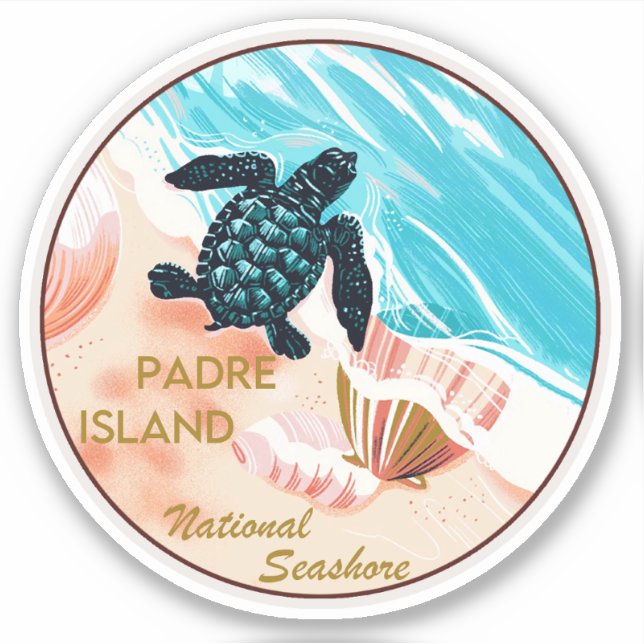 Padre Island National Seashore Aufkleber (Vorderseite)