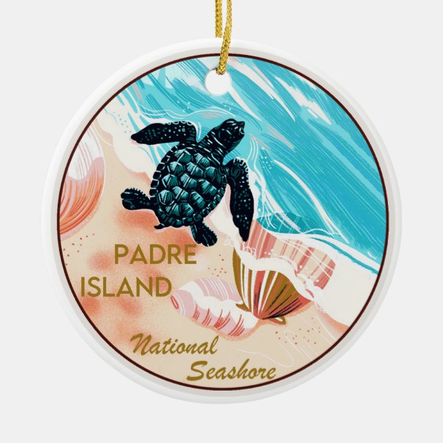 Padre Island National Seashore Keramik Ornament (Vorne)