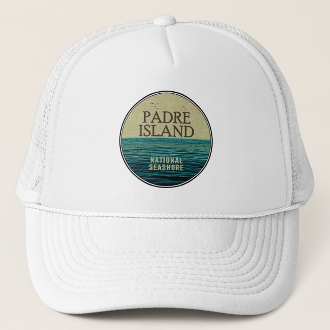 Padre Island National Seashore Ocean Birds Truckerkappe (Vorderseite)