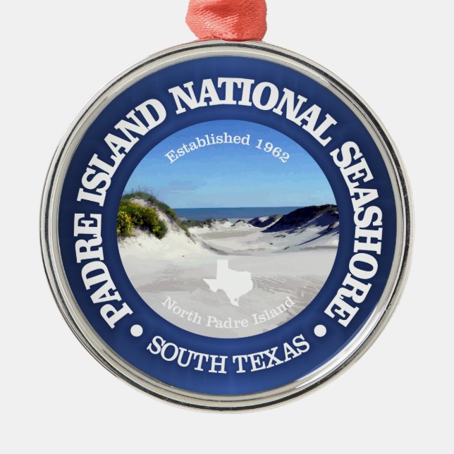 Padre Island National Seashore Ornament Aus Metall (Vorne)