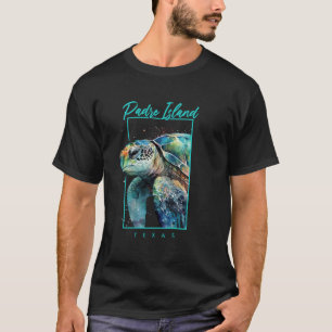 Padre Island Souvenirs Texas Aquarellmeerschildkrö T-Shirt