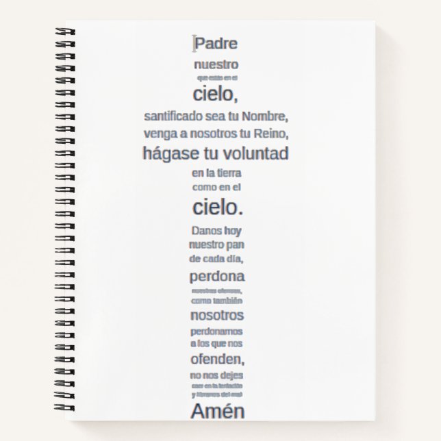 Padre Nuestro Notizbuch (Vorderseite)