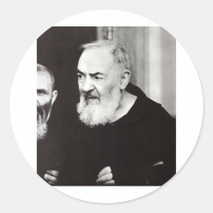 Padre Pio 102.jpg Runder Aufkleber