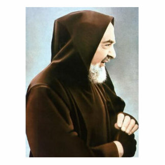 Padre Pio Foto-Skulptur Freistehende Fotoskulptur