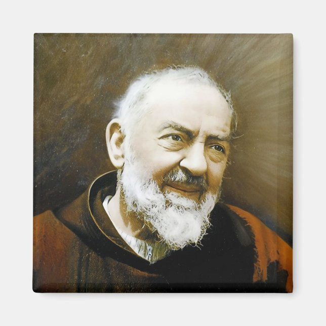 Padre Pio, Kühlschrank Magnet (Vorne)