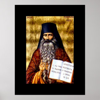 Padre Seraphim Rose Art Nouveau Poster