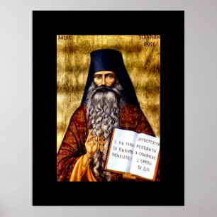 Padre Seraphim-Rosen-Kunst Nouveau Plakat