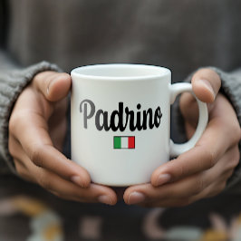 Padrino Italian Flag Mug - Italian Godfather Gift
