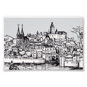 Padua mittelalterliche Stadt in Venetien, Nordital Fotodruck