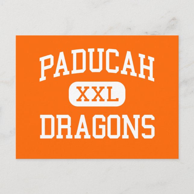 Paducah - Drachen - Oberschule - Paducah Texas Postkarte (Vorderseite)