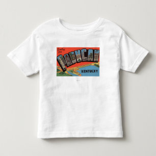 Paducah, Kentucky - große Buchstabe-Szenen Kleinkind T-shirt