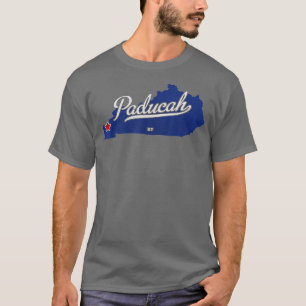 Paducah Kentucky KY Karte T-Shirt