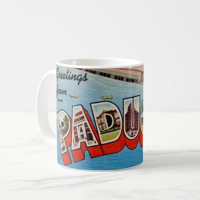 Paducah KY Grußkarte Kaffeetasse (Vorderseite Links)