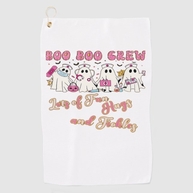 Paediactric Nurse Fun Halloween Design Essential T Golfhandtuch (Vorderseite)
