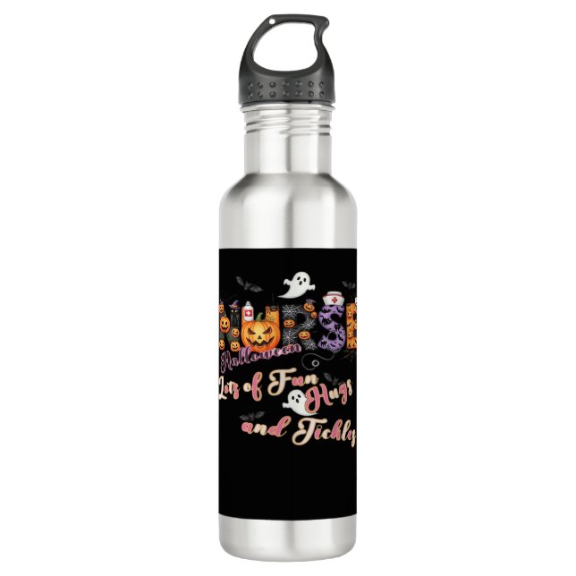 Paediactrics Nurse Fun Halloween Design Essential Edelstahlflasche (Vorderseite)