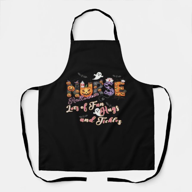 Paediactrics Nurse Fun Halloween Design Essential Schürze (Vorderseite)