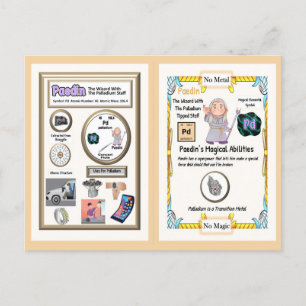 Paedin Wizard - Palladium Element Postkarte