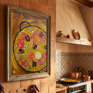 Paella De Marisco Gemälde von Alfred Fox Poster