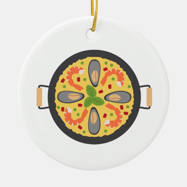 Paella Meal Keramik Ornament (Vorne)