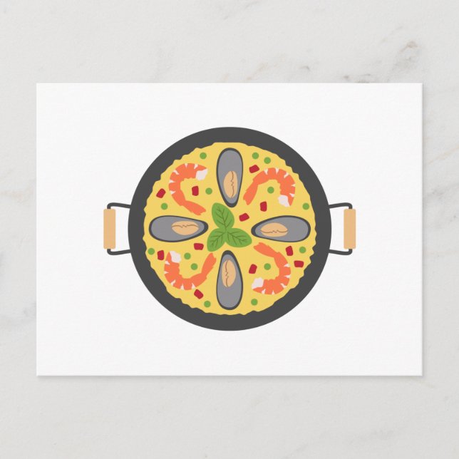 Paella Meal Postkarte (Vorderseite)