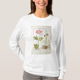 Paeonia oder Pfingstrose und Orchis myanthos T-Shirt
