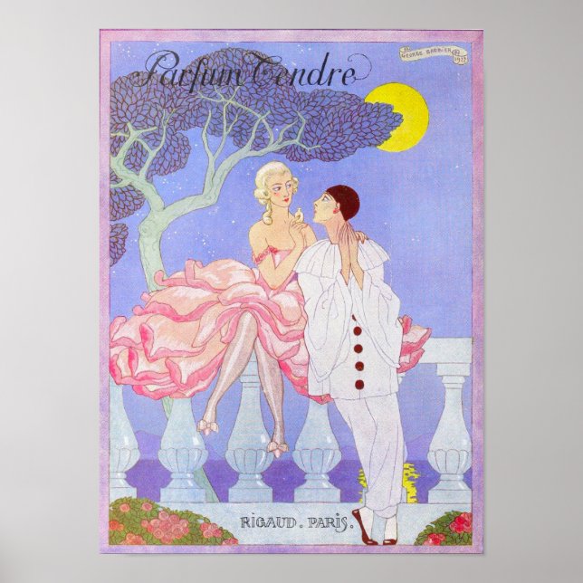 Pafum Tendre von George Barbier Poster (Vorne)