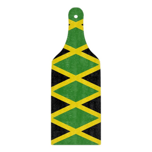 Pagaie de planche à découper en verre avec drapeau (Devant)