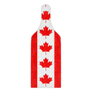 Pagaie de planche à découper en verre avec drapeau